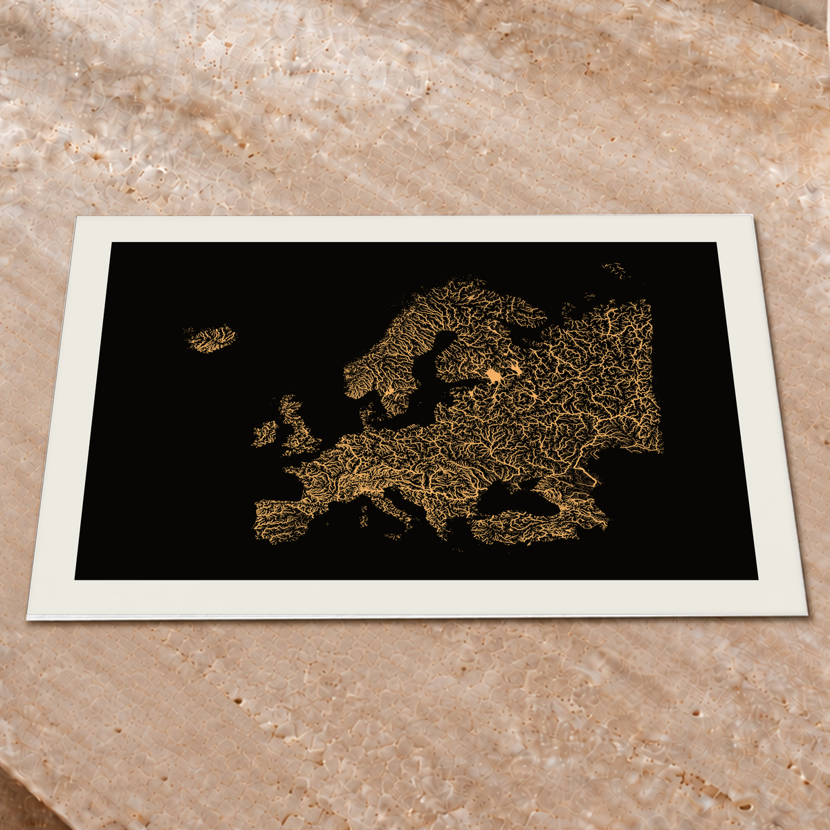 Beautiful Rivers — Europa — Cobre, Impressão fine art · 45 × 60 cm, Margem branca