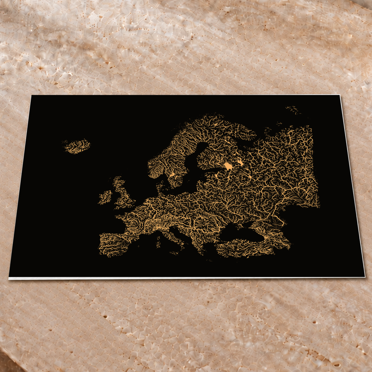 Beautiful Rivers — Europa — Cobre, Impressão fine art · 60 × 80 cm, Sem margem