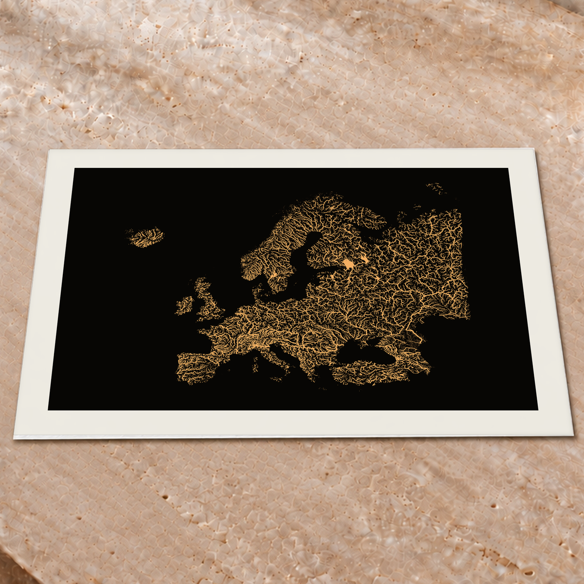 Beautiful Rivers — Europa — Cobre, Impressão fine art · 60 × 80 cm, Margem branca