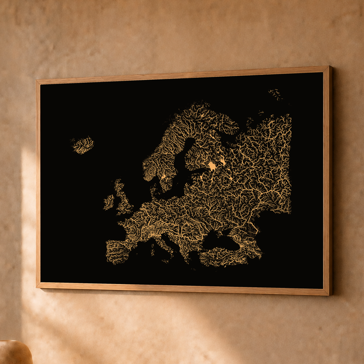 Beautiful Rivers — Europa — Cobre, Fine art emoldurado · 30 × 40 cm, Natural · Sem margem