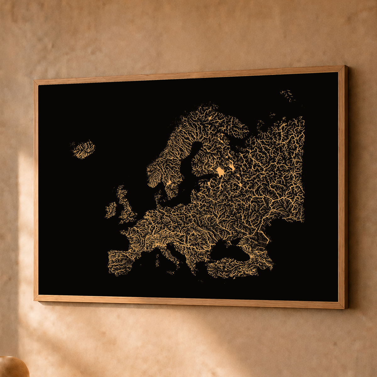 Beautiful Rivers — Europa — Cobre, Fine art emoldurado · 45 × 60 cm, Natural · Sem margem