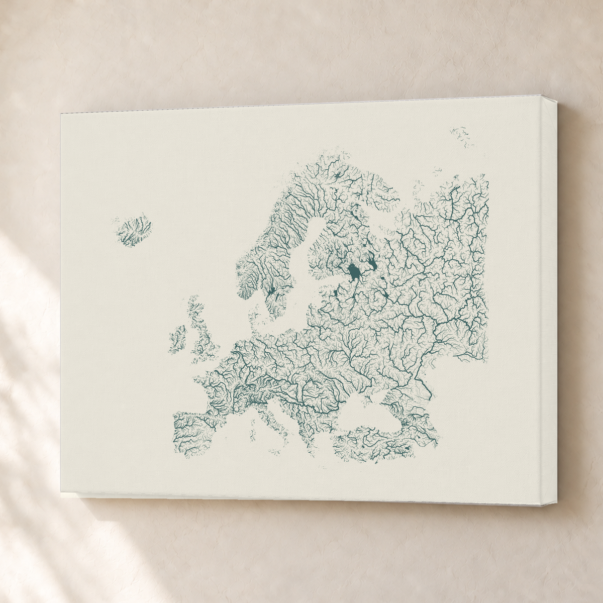 Beautiful Rivers — Europa — Natural e luminosa, Canvas · 30 × 40 cm, Sem margem