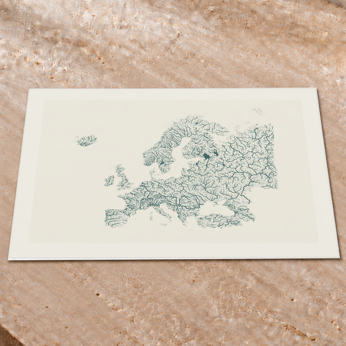 Beautiful Rivers — Europa — Natural e luminosa, Impressão fine art · 60 × 80 cm, Margem branca