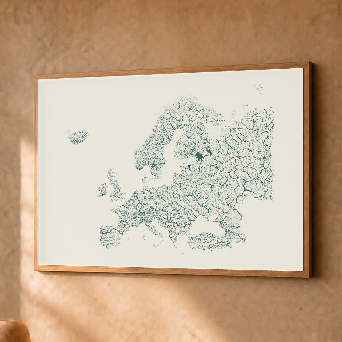 Beautiful Rivers — Europa — Natural e luminosa, Fine art emoldurado · 30 × 40 cm, Natural · Sem margem