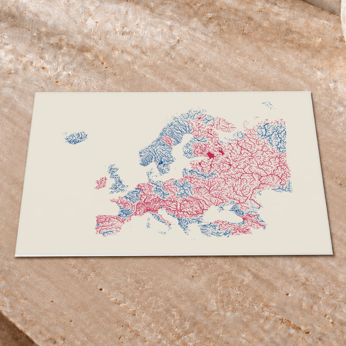 Beautiful Rivers — Europa — Risografia, Impressão fine art · 30 × 40 cm, Sem margem