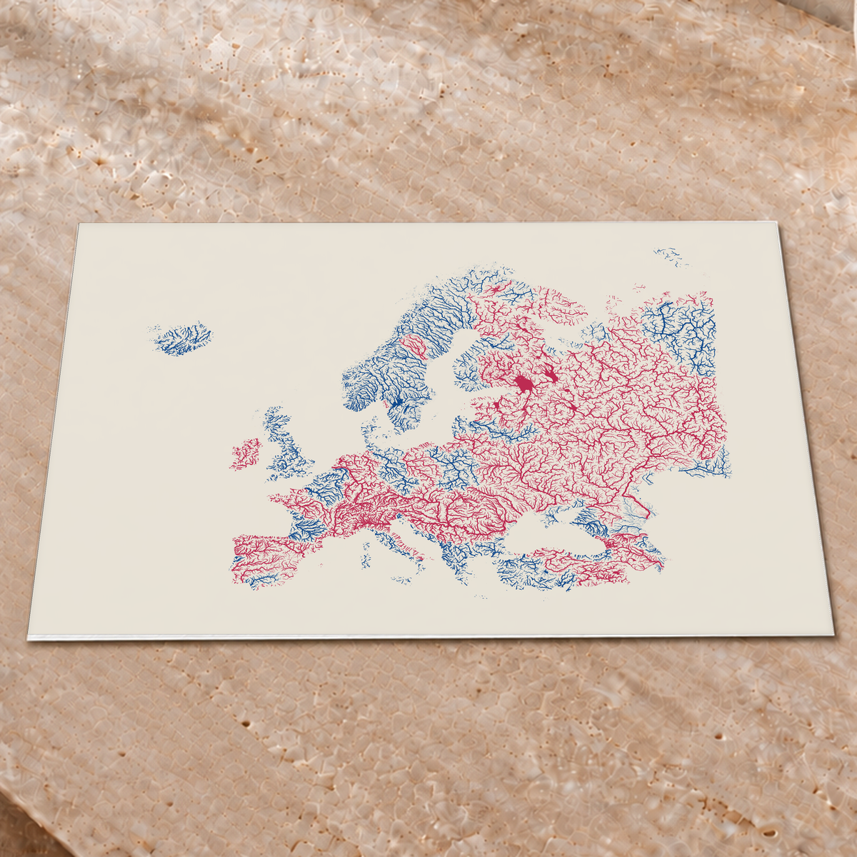 Beautiful Rivers — Europa — Risografia, Impressão fine art · 45 × 60 cm, Sem margem
