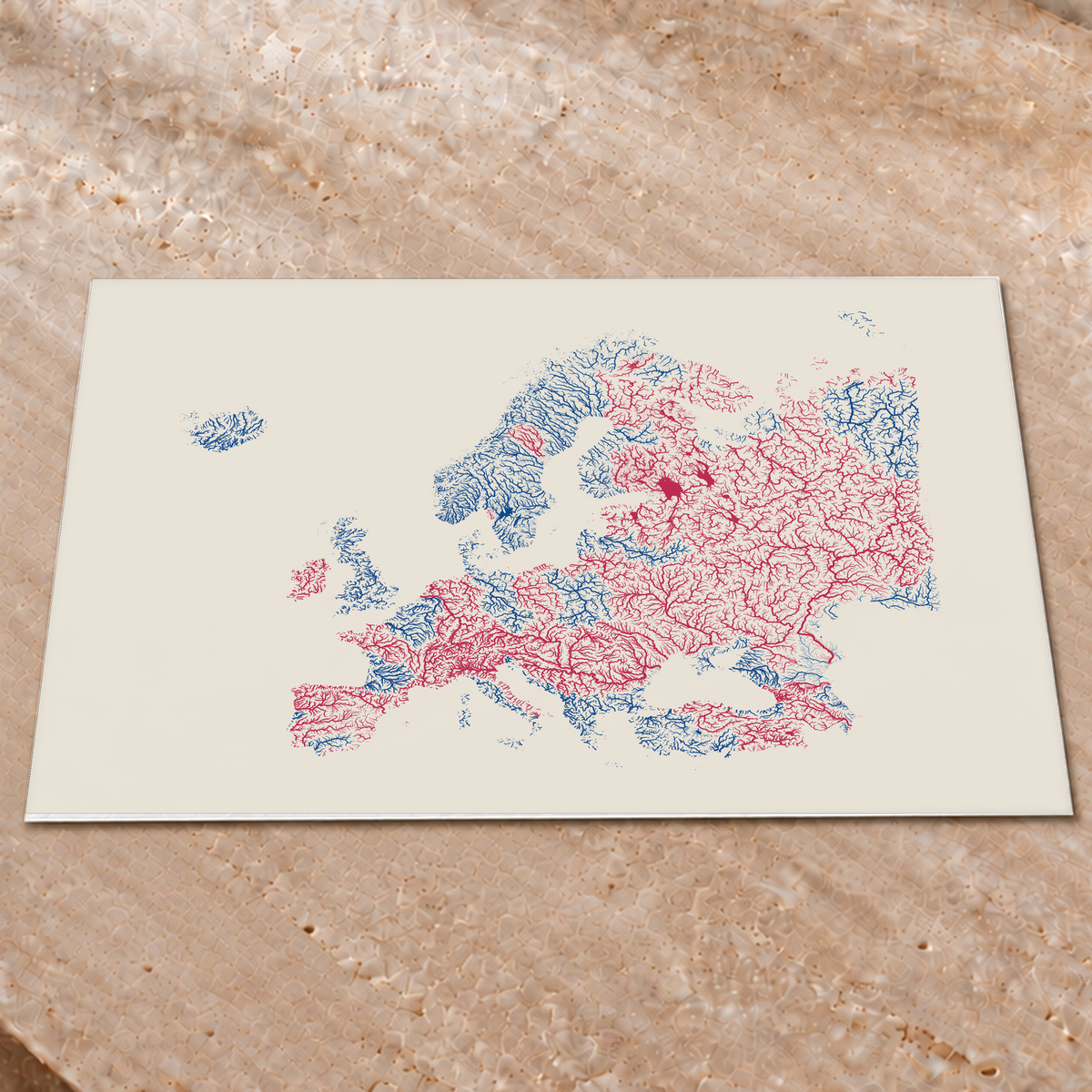 Beautiful Rivers — Europa — Risografia, Impressão fine art · 60 × 80 cm, Sem margem
