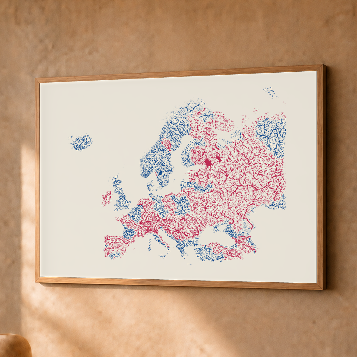 Beautiful Rivers — Europa — Risografia, Fine art emoldurado · 30 × 40 cm, Natural · Sem margem