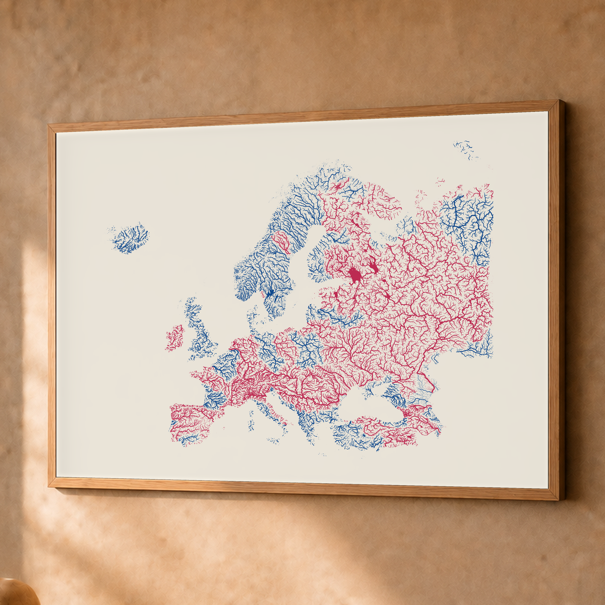 Beautiful Rivers — Europa — Risografia, Fine art emoldurado · 60 × 80 cm, Natural · Sem margem