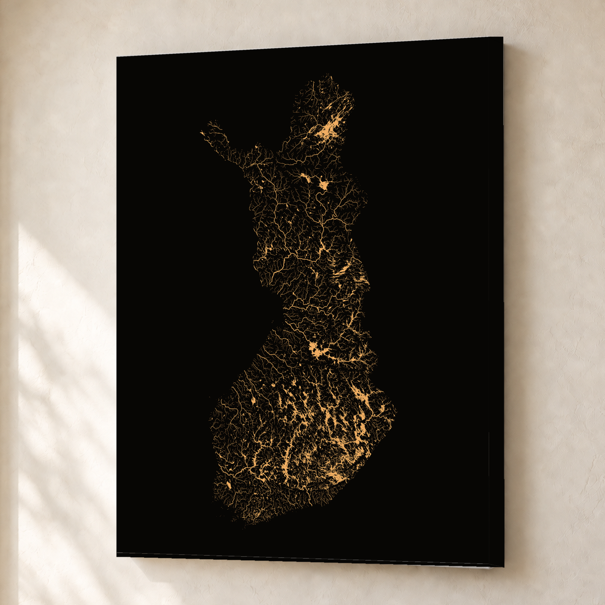 Beautiful Rivers — Finlândia — Cobre, Canvas · 30 × 40 cm, Sem margem