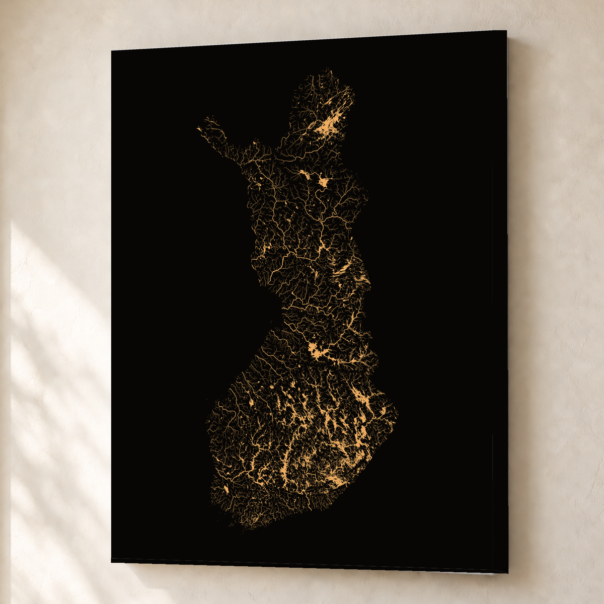 Beautiful Rivers — Finlândia — Cobre, Canvas · 45 × 60 cm, Sem margem