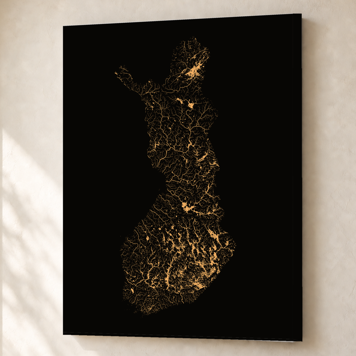 Beautiful Rivers — Finlândia — Cobre, Canvas · 60 × 80 cm, Sem margem