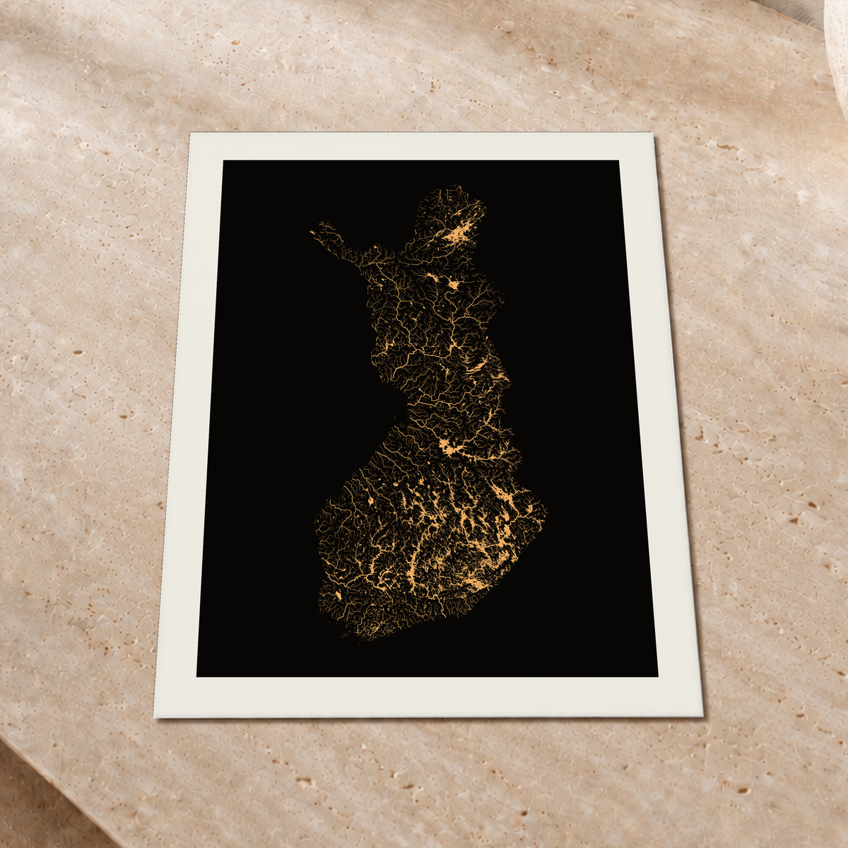 Beautiful Rivers — Finlândia — Cobre, Impressão fine art · 30 × 40 cm, Margem branca
