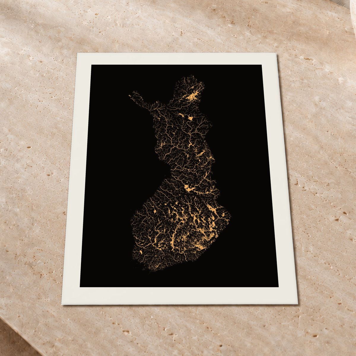 Beautiful Rivers — Finlândia — Cobre, Impressão fine art · 45 × 60 cm, Margem branca