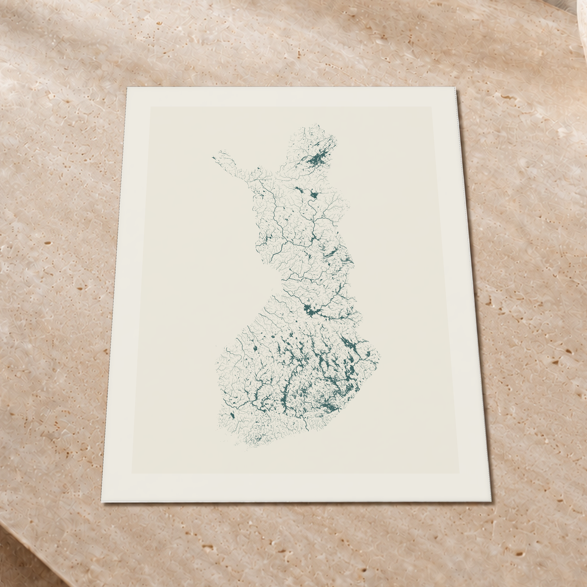 Beautiful Rivers — Finlândia — Natural e luminosa, Impressão fine art · 45 × 60 cm, Margem branca