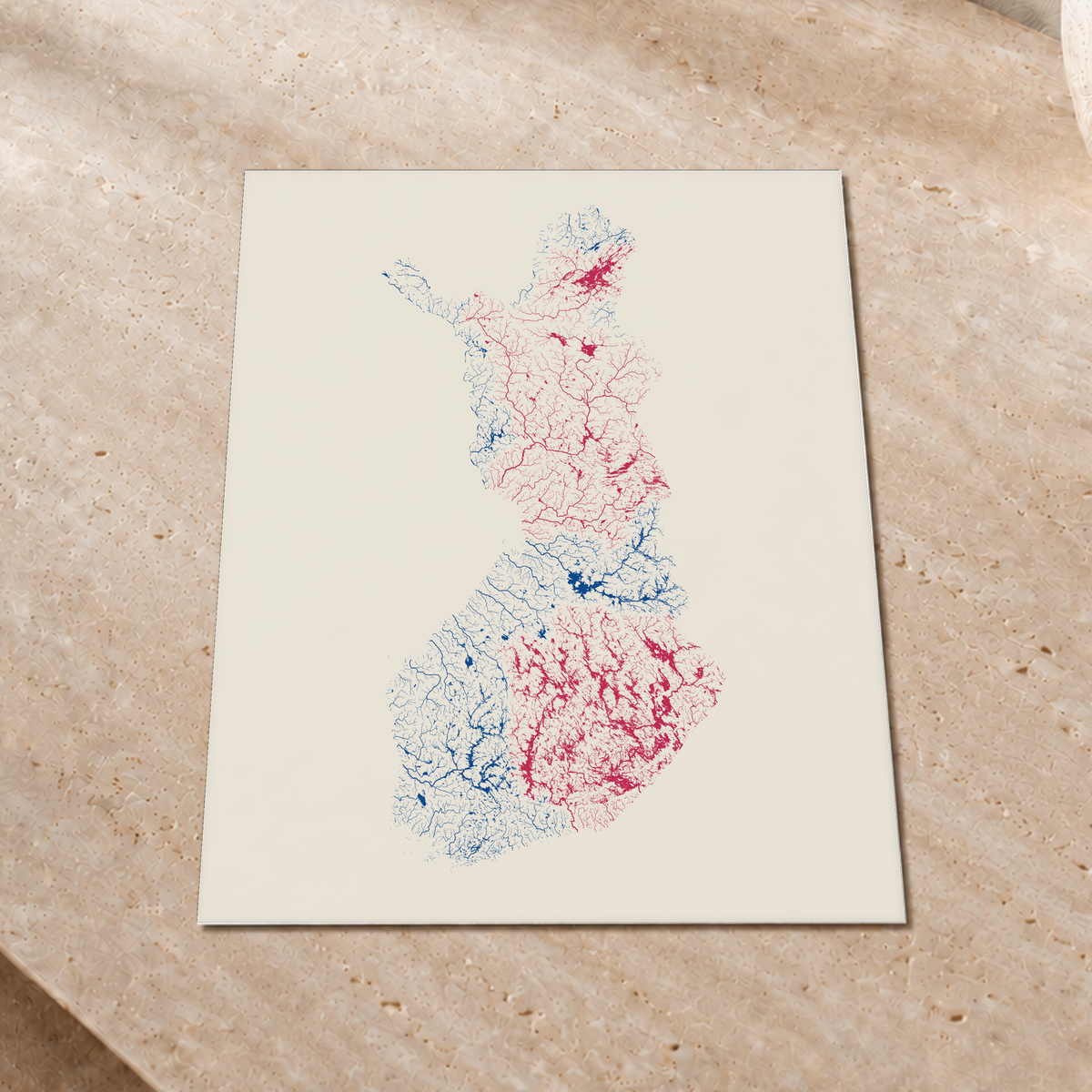 Beautiful Rivers — Finlândia — Risografia, Impressão fine art · 30 × 40 cm, Sem margem