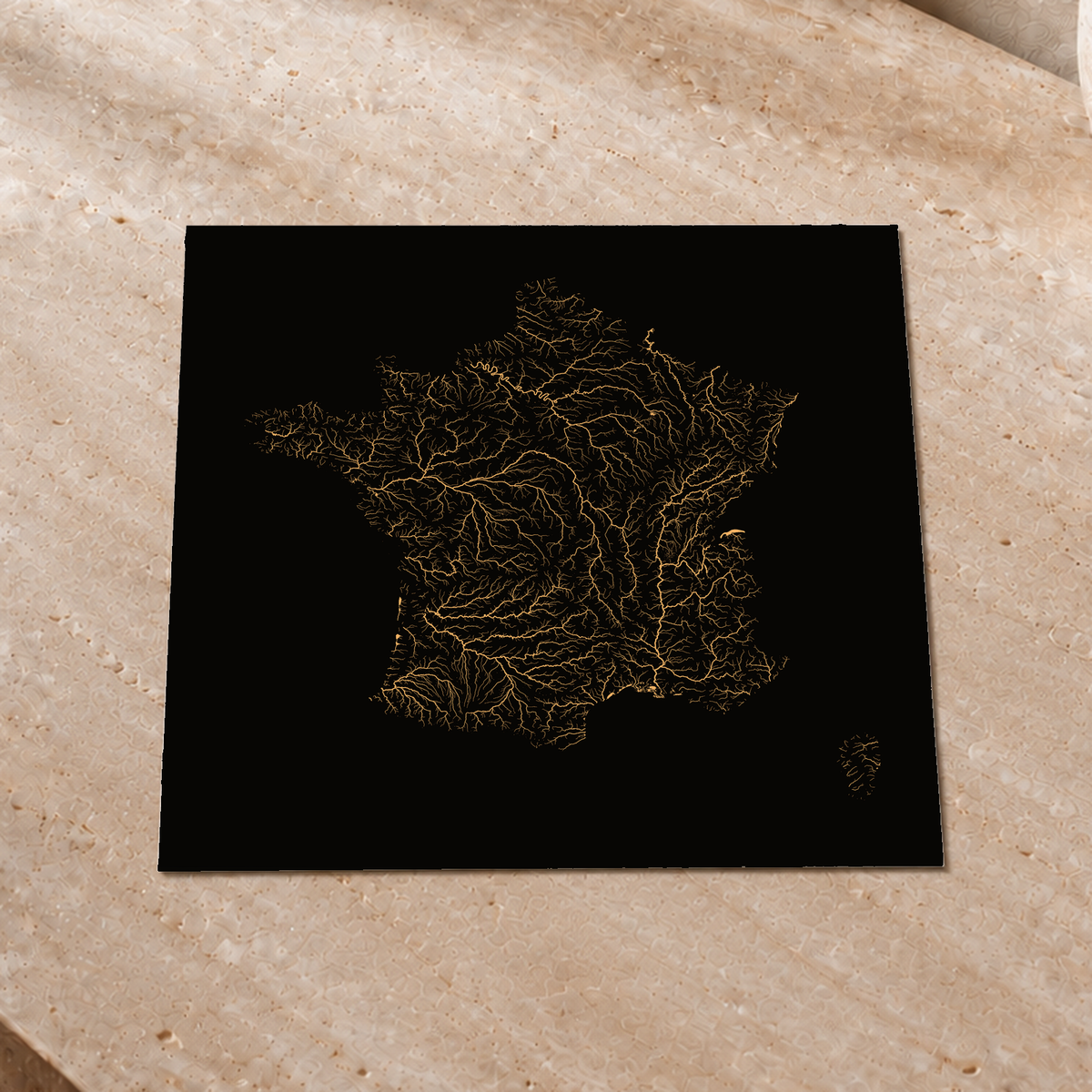 Beautiful Rivers — França — Cobre, Impressão fine art · 30 × 30 cm, Sem margem