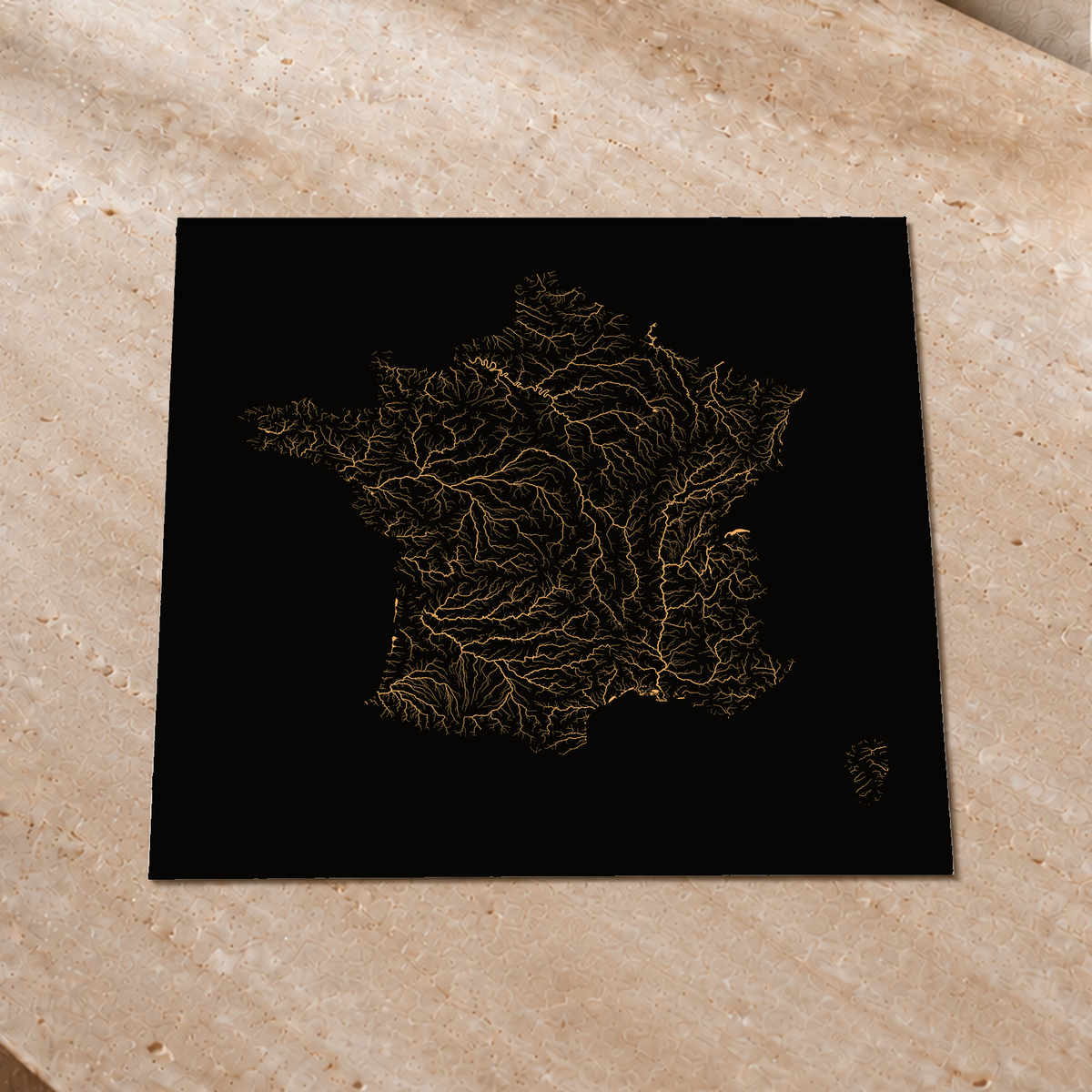 Beautiful Rivers — França — Cobre, Impressão fine art · 50 × 50 cm, Sem margem