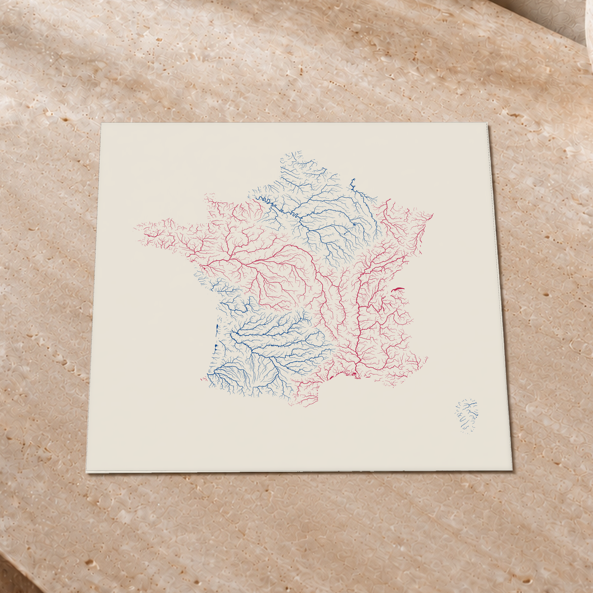 Beautiful Rivers — França — Risografia, Impressão fine art · 30 × 30 cm, Sem margem