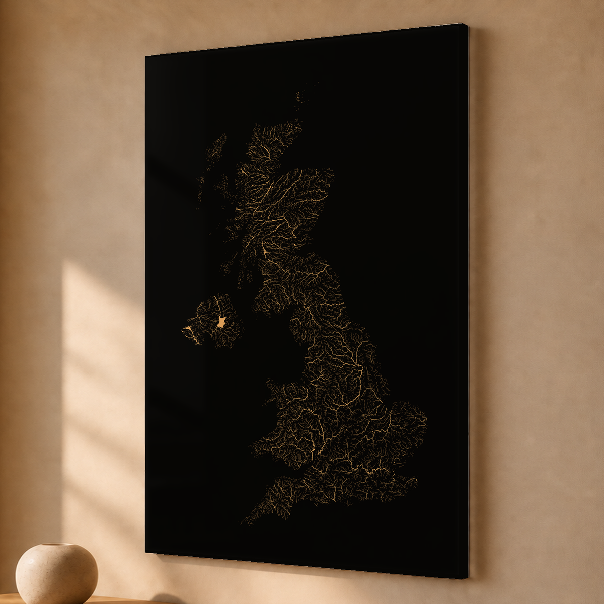 Beautiful Rivers — Reino Unido — Cobre, Acrílico · 40 × 60 cm, Sem margem