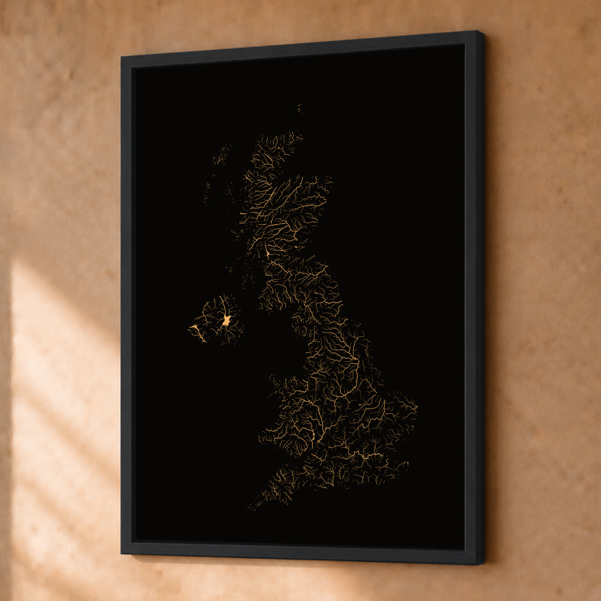Beautiful Rivers — Reino Unido — Cobre, Fine art emoldurado · 30 × 40 cm, Preto · Sem margem