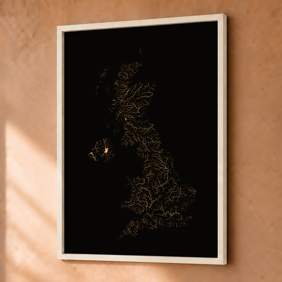 Beautiful Rivers — Reino Unido — Cobre, Fine art emoldurado · 30 × 40 cm, Branco · Sem margem