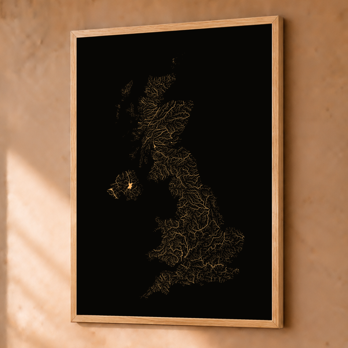 Beautiful Rivers — Reino Unido — Cobre, Fine art emoldurado · 45 × 60 cm, Natural · Sem margem