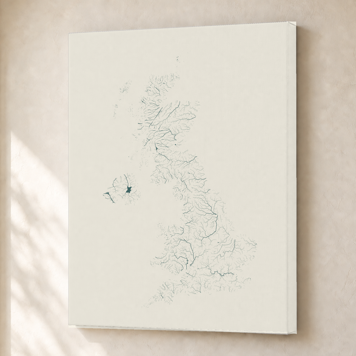 Beautiful Rivers — Reino Unido — Natural e luminosa, Canvas · 30 × 40 cm, Sem margem