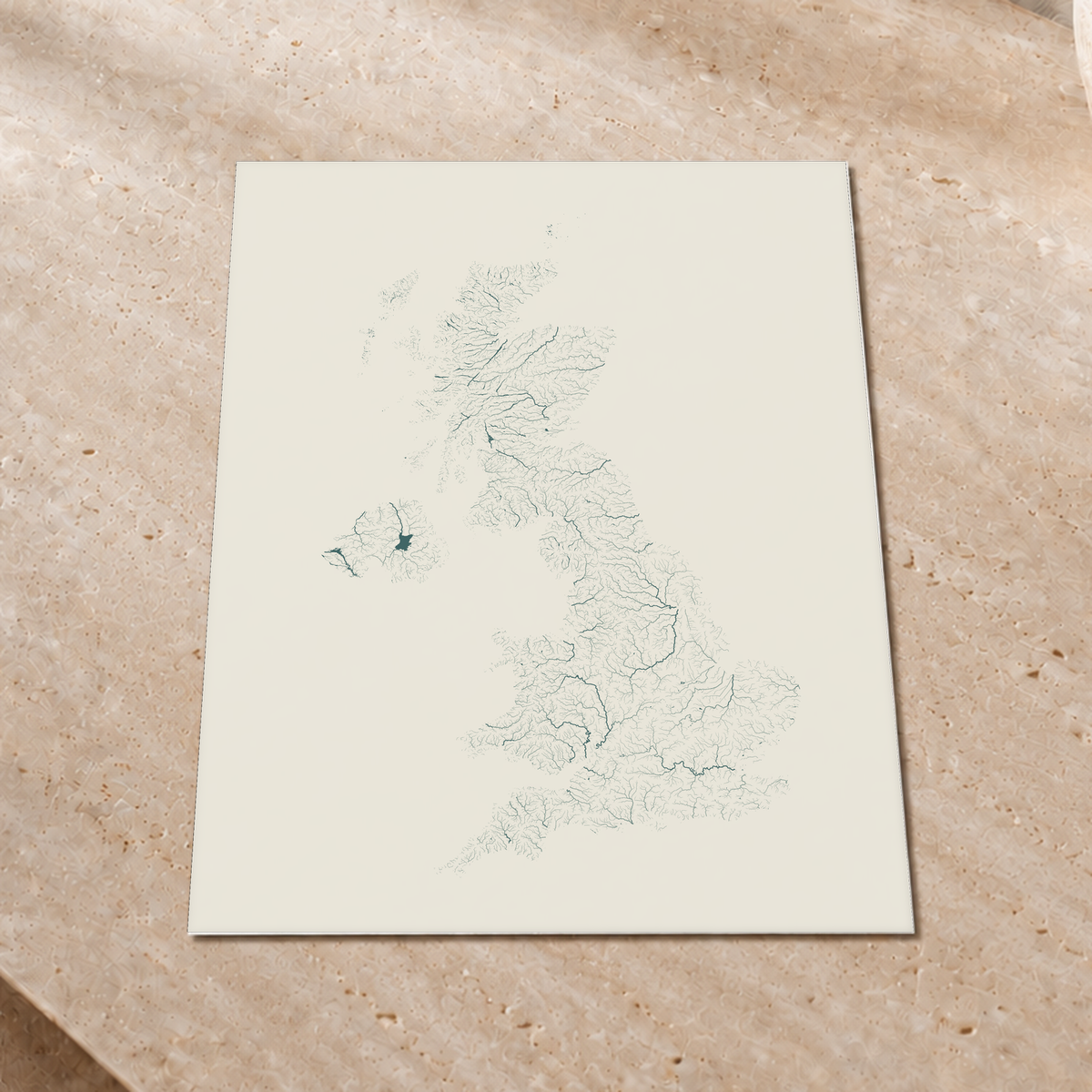 Beautiful Rivers — Reino Unido — Natural e luminosa, Impressão fine art · 45 × 60 cm, Sem margem