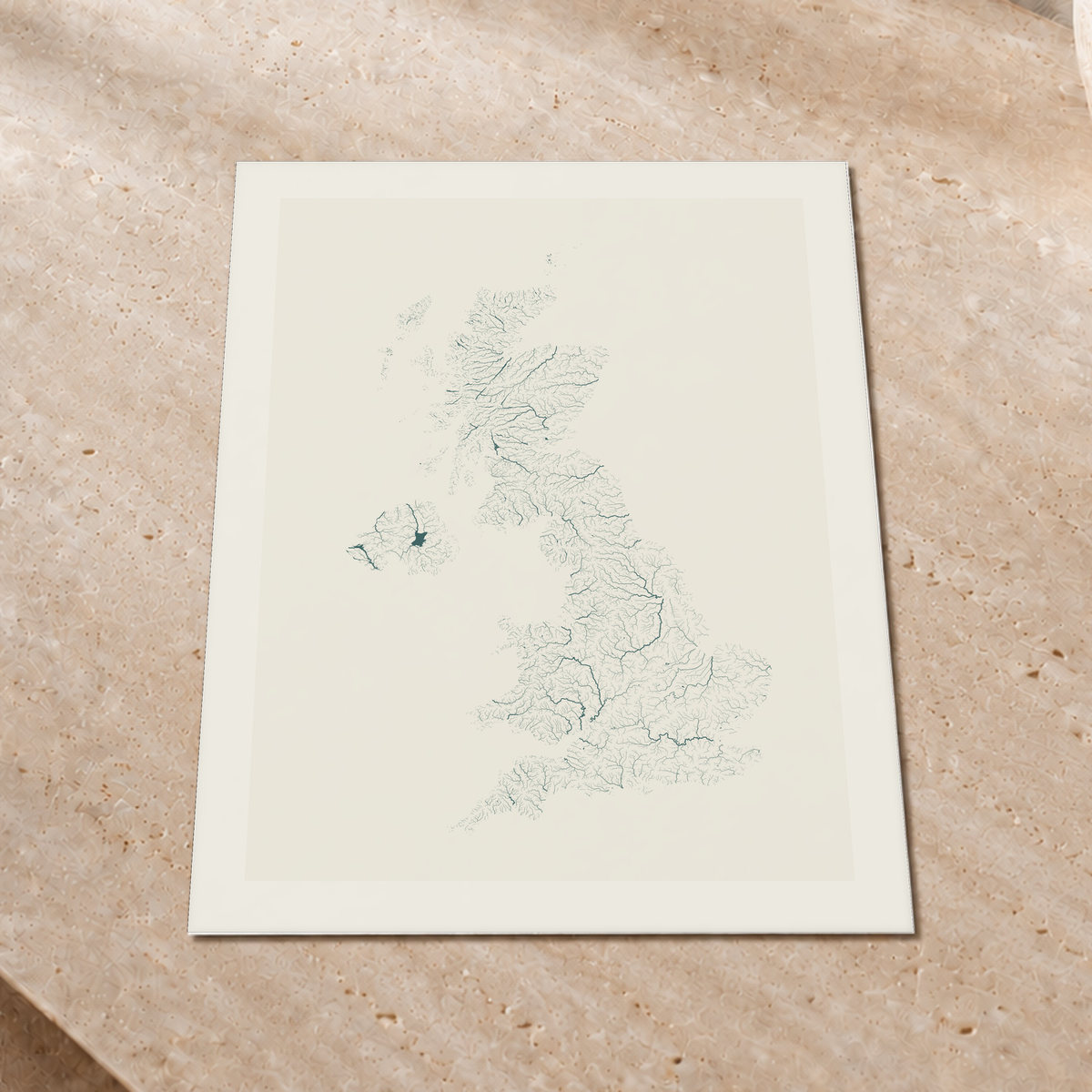 Beautiful Rivers — Reino Unido — Natural e luminosa, Impressão fine art · 45 × 60 cm, Margem branca
