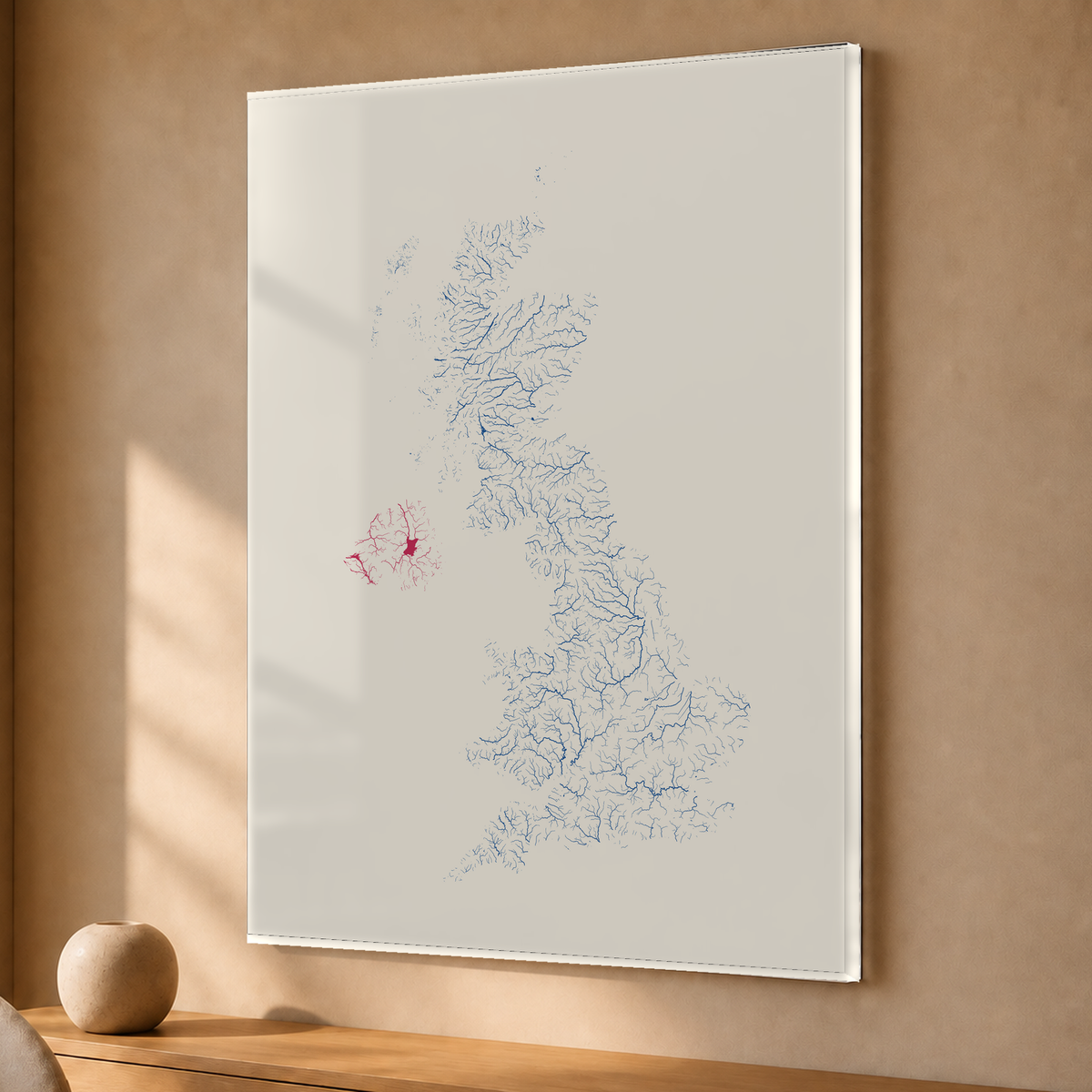 Beautiful Rivers — Reino Unido — Risografia, Acrílico · 30 × 40 cm, Sem margem