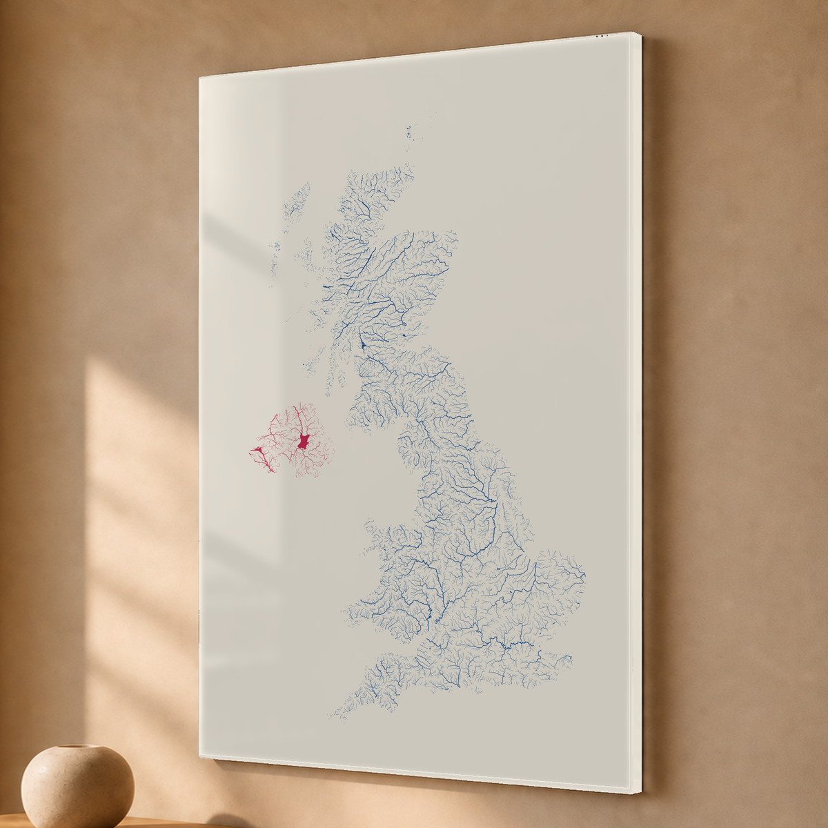 Beautiful Rivers — Reino Unido — Risografia, Acrílico · 40 × 60 cm, Sem margem