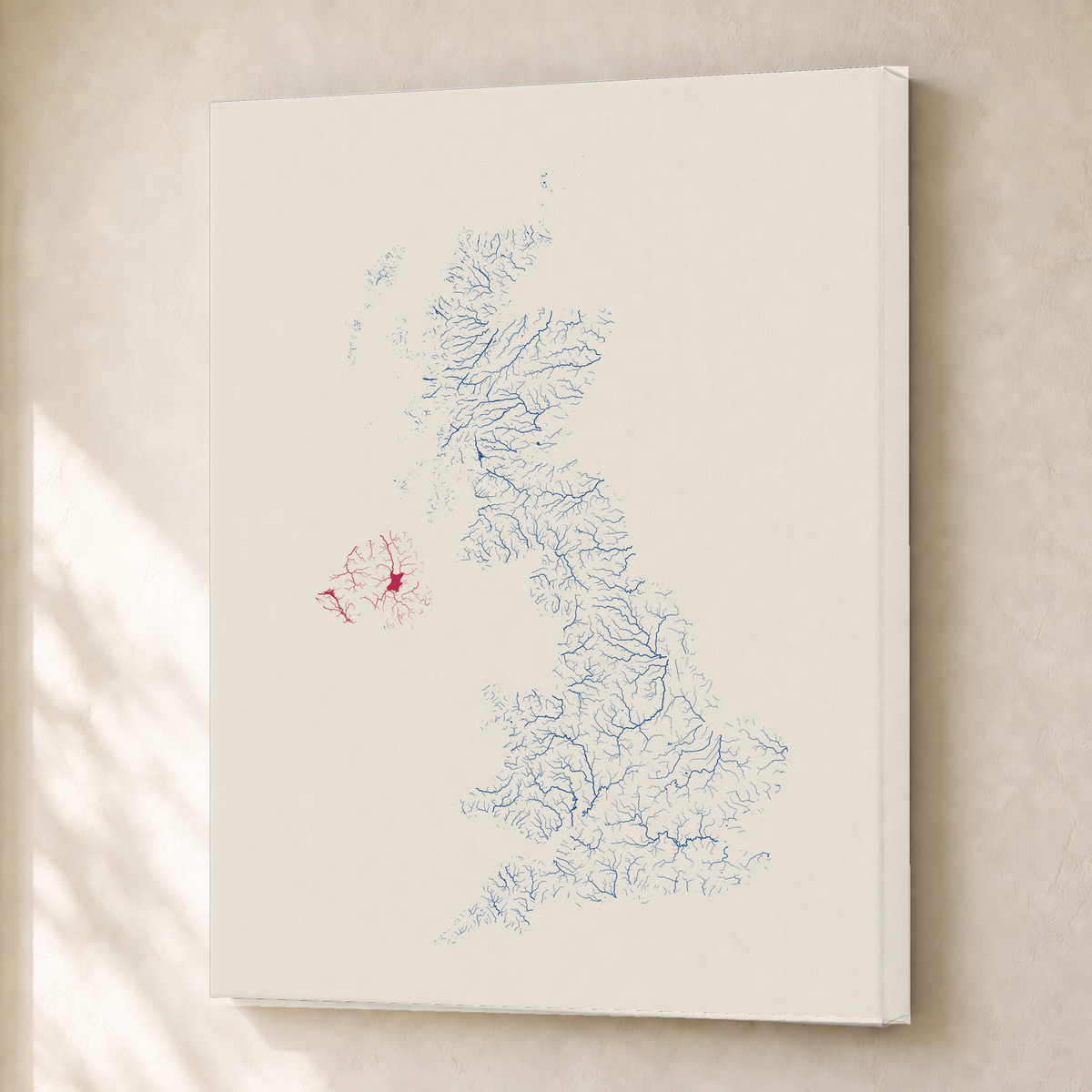 Beautiful Rivers — Reino Unido — Risografia, Canvas · 30 × 40 cm, Sem margem
