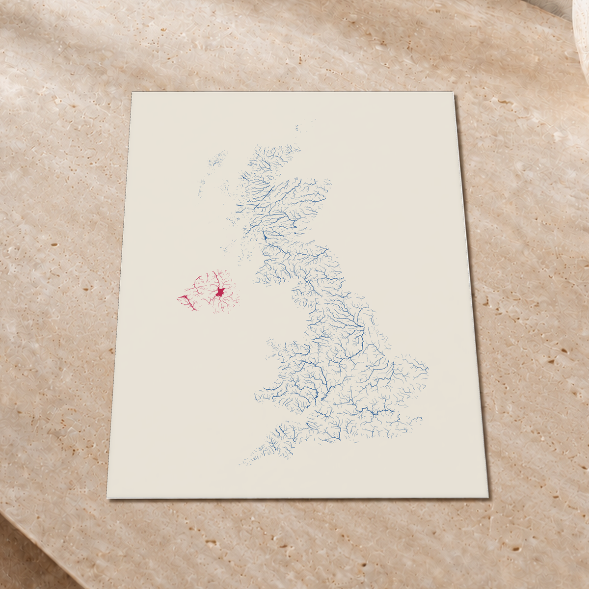 Beautiful Rivers — Reino Unido — Risografia, Impressão fine art · 30 × 40 cm, Sem margem
