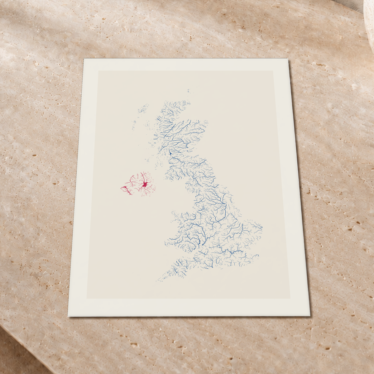 Beautiful Rivers — Reino Unido — Risografia, Impressão fine art · 30 × 40 cm, Margem branca