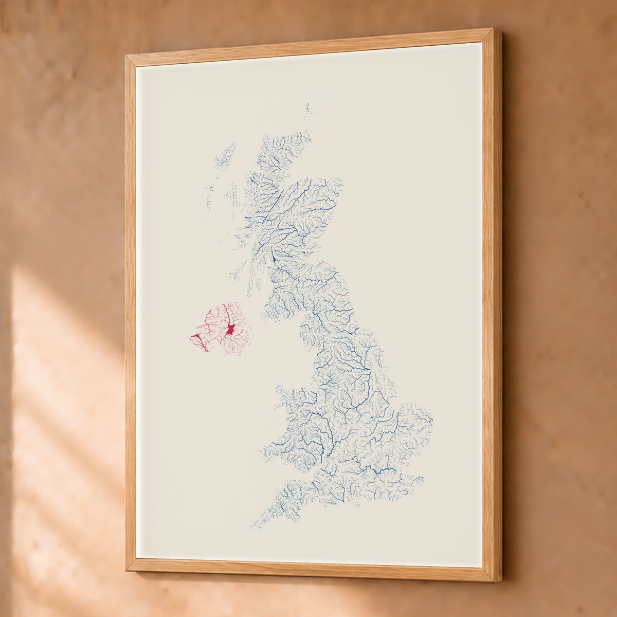 Beautiful Rivers — Reino Unido — Risografia, Fine art emoldurado · 45 × 60 cm, Natural · Sem margem