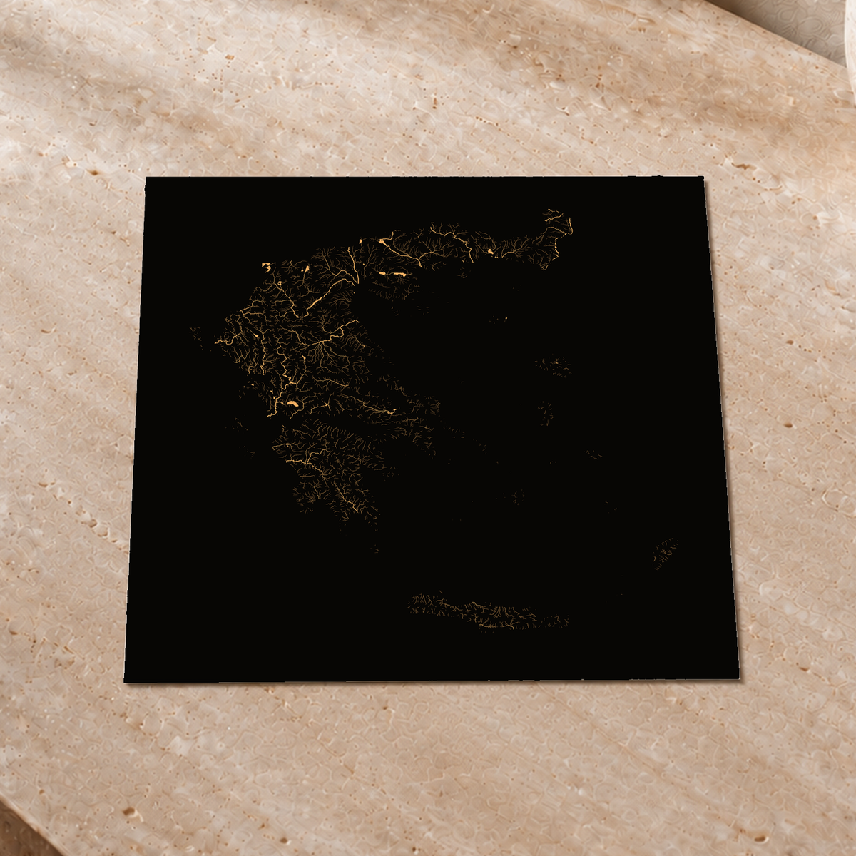 Beautiful Rivers — Grécia — Cobre, Impressão fine art · 30 × 30 cm, Sem margem