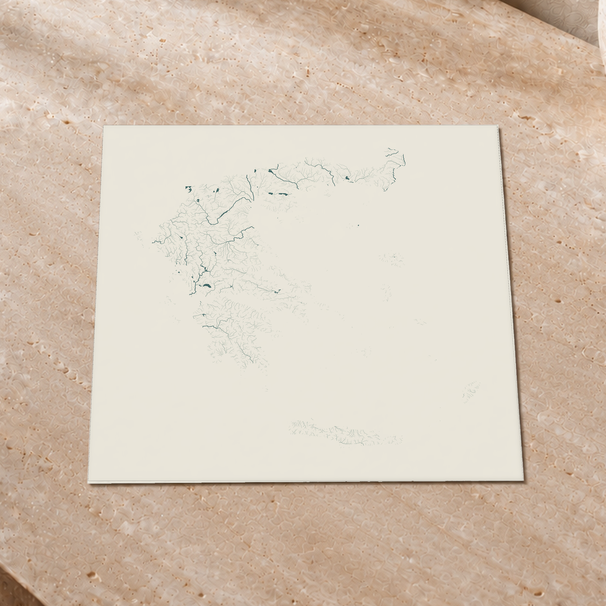 Beautiful Rivers — Grécia — Natural e luminosa, Impressão fine art · 30 × 30 cm, Sem margem