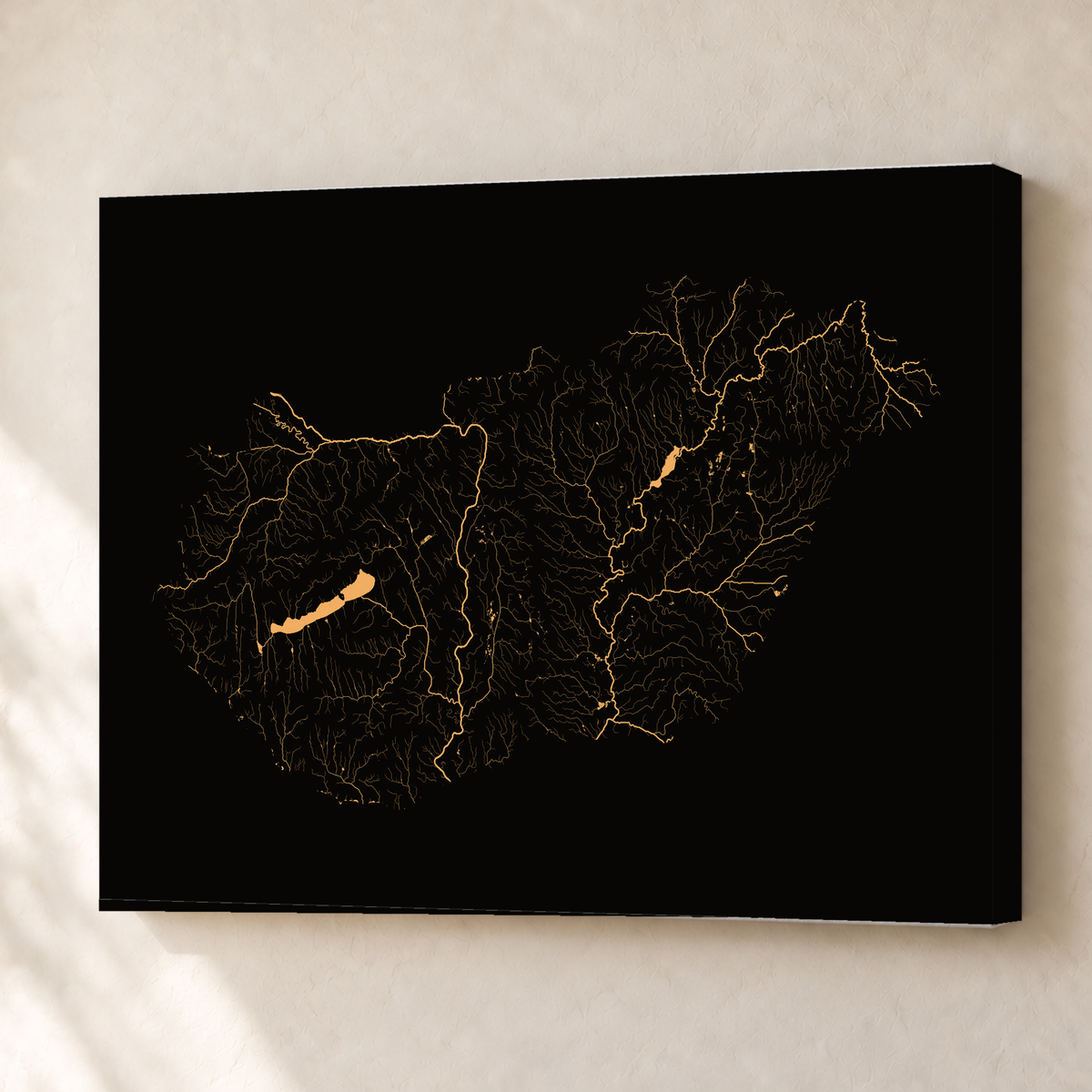 Beautiful Rivers — Hungria — Cobre, Canvas · 45 × 60 cm, Sem margem