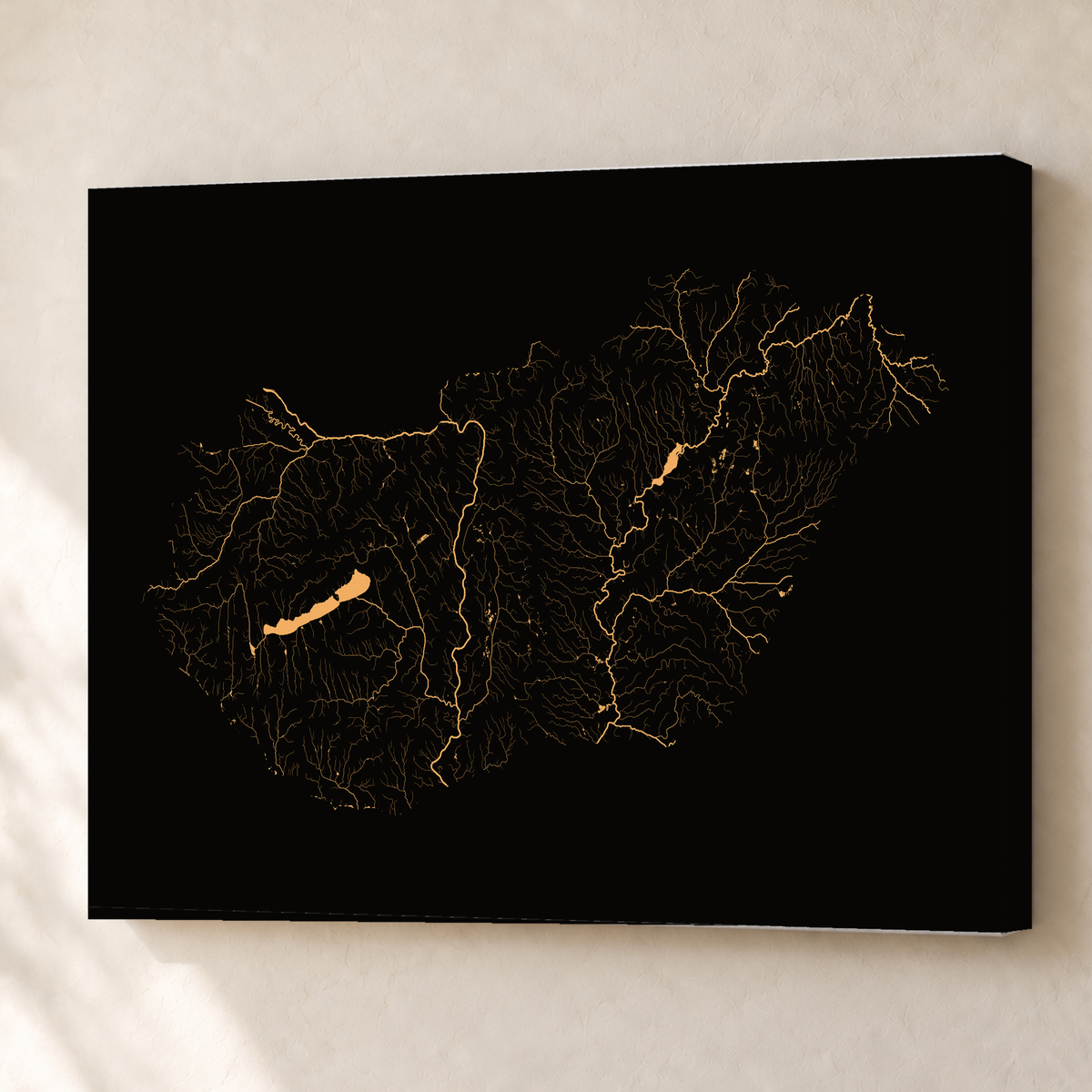 Beautiful Rivers — Hungria — Cobre, Canvas · 60 × 80 cm, Sem margem