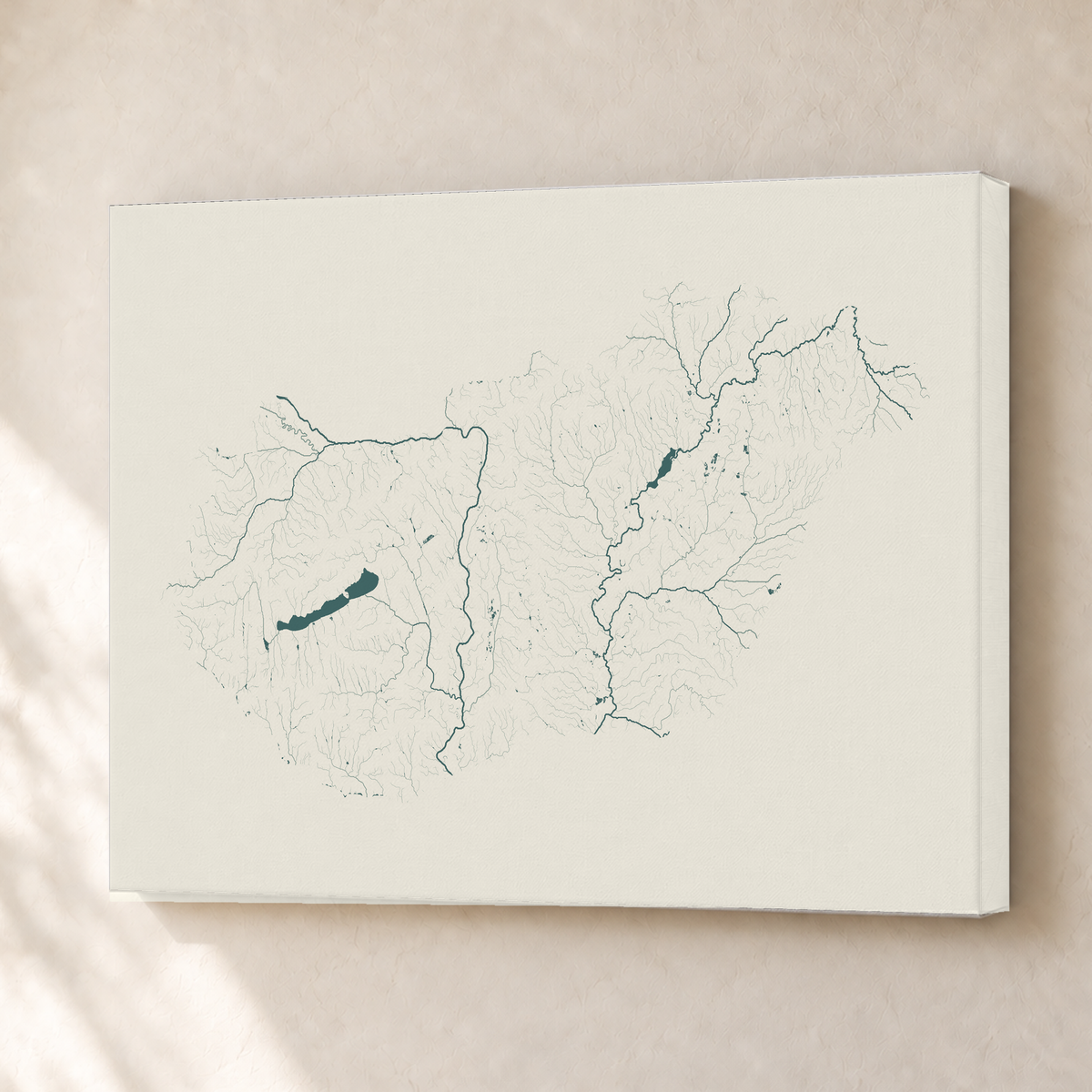 Beautiful Rivers — Hungria — Natural e luminosa, Canvas · 30 × 40 cm, Sem margem