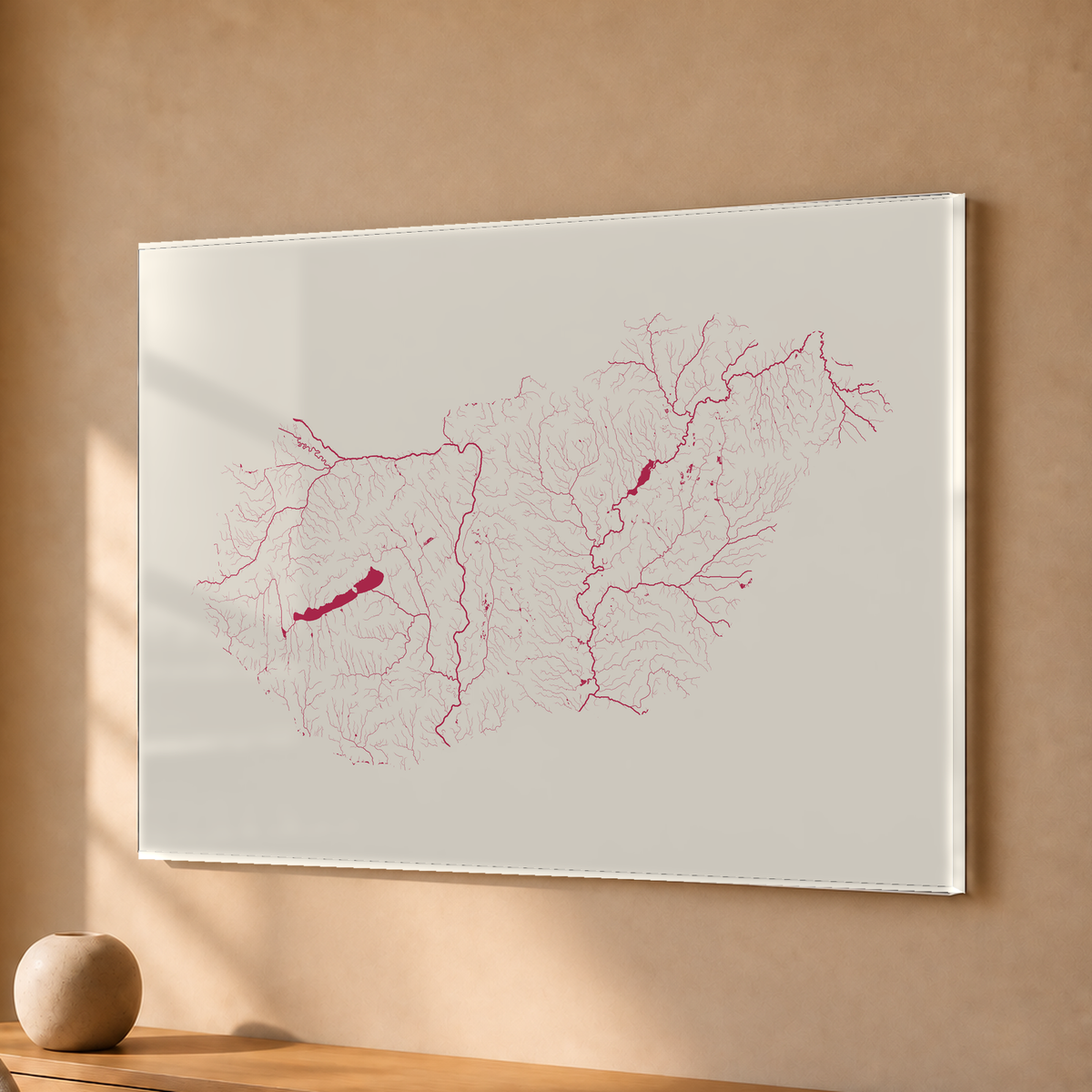 Beautiful Rivers — Hungria — Risografia, Acrílico · 30 × 40 cm, Sem margem