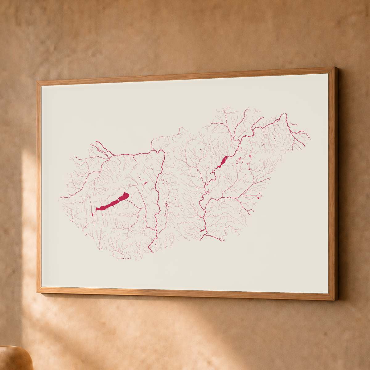 Beautiful Rivers — Hungria — Risografia, Fine art emoldurado · 30 × 40 cm, Natural · Sem margem