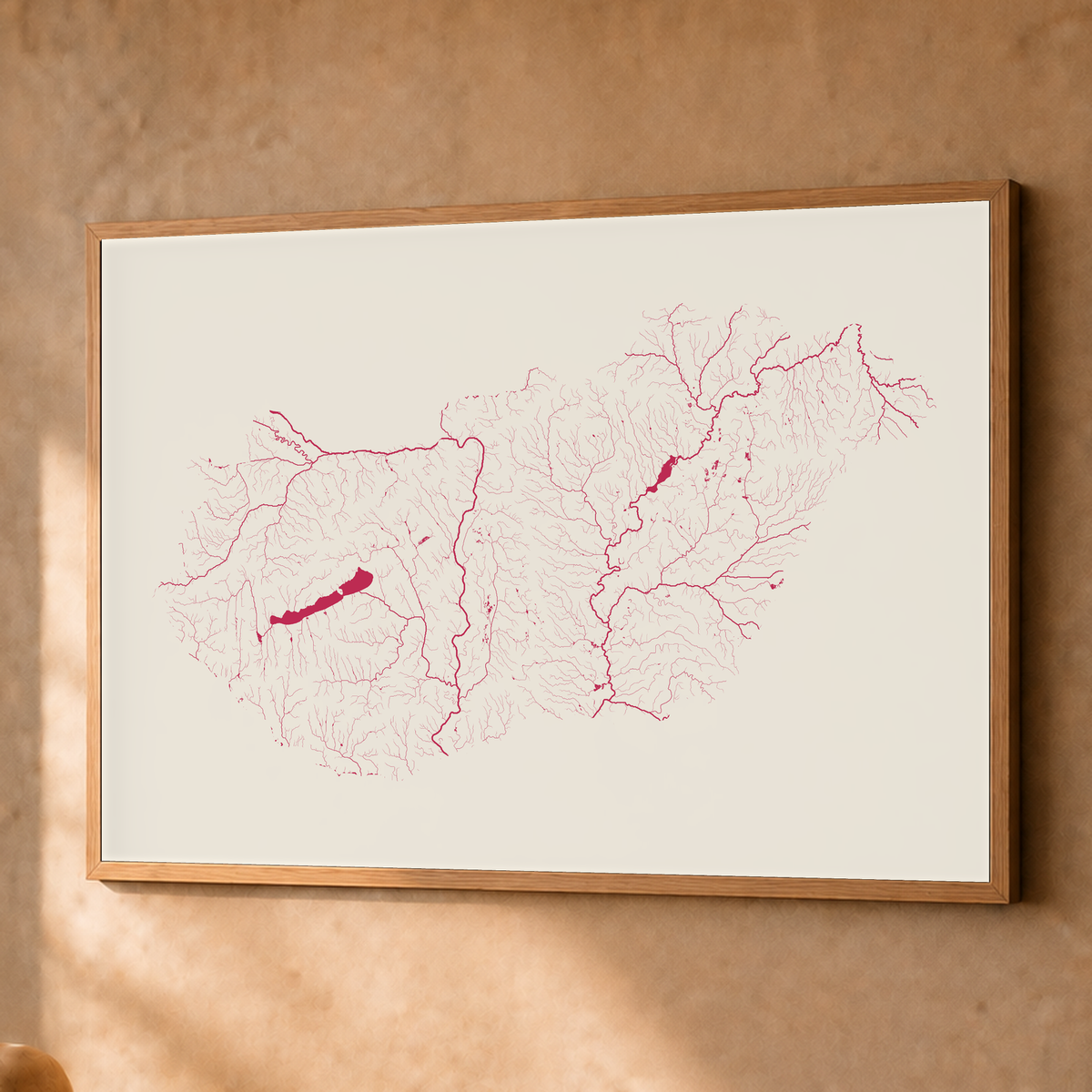 Beautiful Rivers — Hungria — Risografia, Fine art emoldurado · 60 × 80 cm, Natural · Sem margem