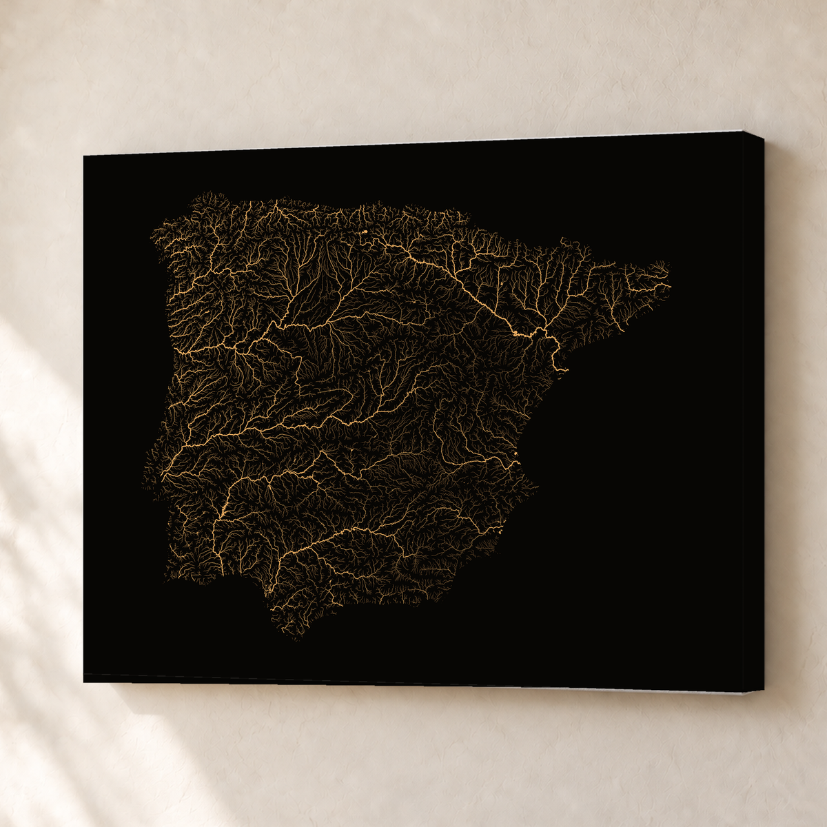 Beautiful Rivers — Península Ibérica — Cobre, Canvas · 30 × 40 cm, Sem margem