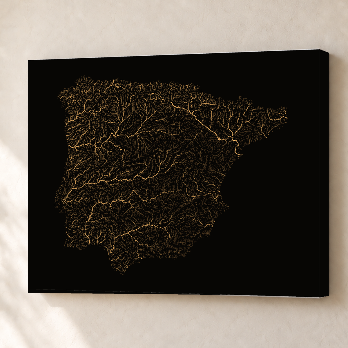 Beautiful Rivers — Península Ibérica — Cobre, Canvas · 60 × 80 cm, Sem margem
