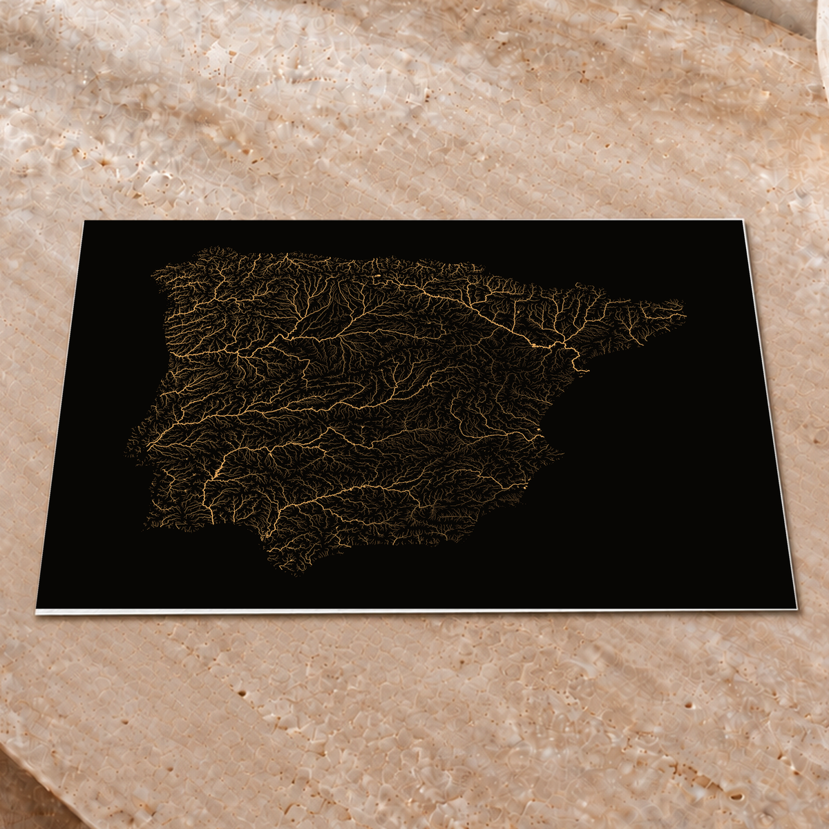 Beautiful Rivers — Península Ibérica — Cobre, Impressão fine art · 30 × 40 cm, Sem margem