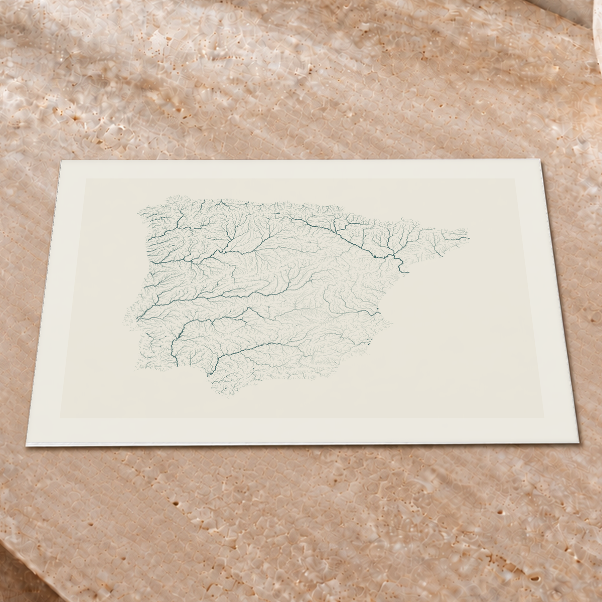 Beautiful Rivers — Península Ibérica — Natural e luminosa, Impressão fine art · 30 × 40 cm, Margem branca