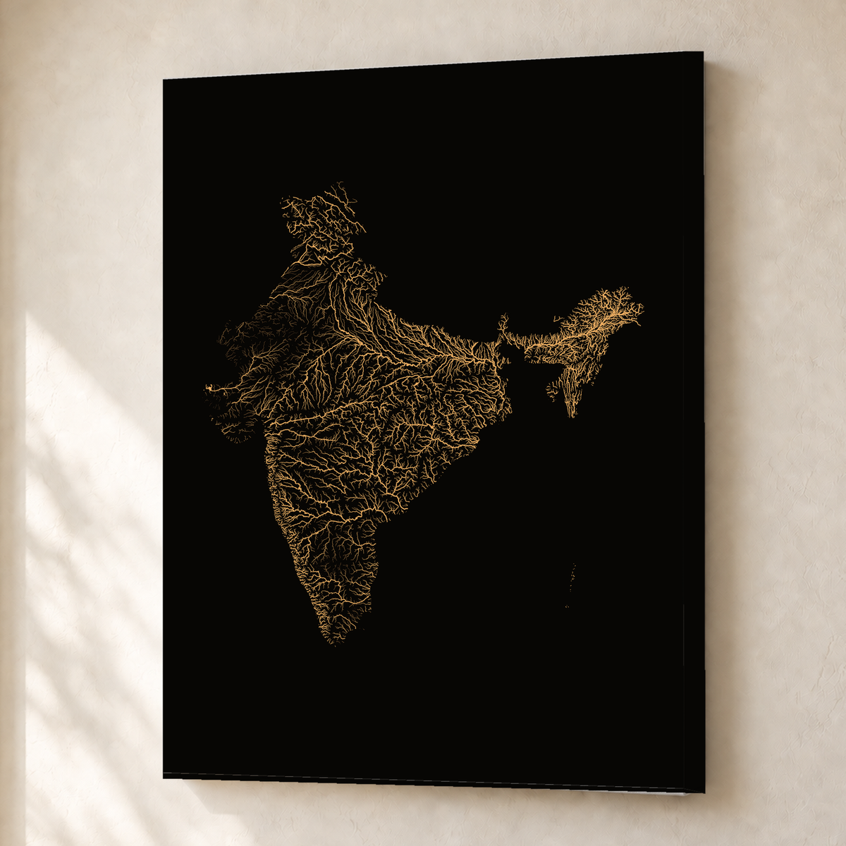 Beautiful Rivers — Índia — Cobre, Canvas · 30 × 40 cm, Sem margem