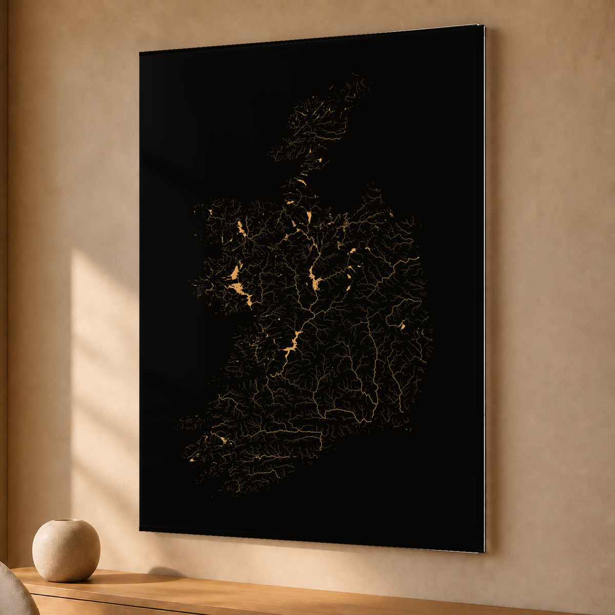 Beautiful Rivers — República da Irlanda — Cobre, Acrílico · 30 × 40 cm, Sem margem